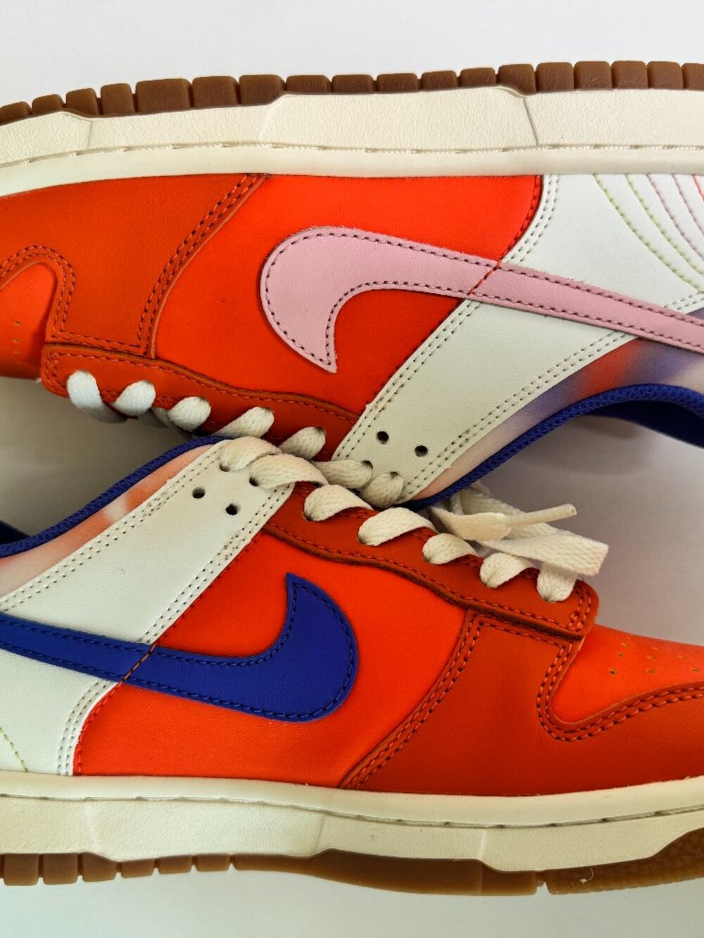 Nike Dunk Low Women’s 6.5 Orange Pink Blue FN0600-801 Sneakers